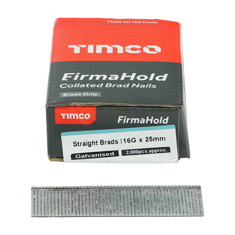 FirmaHold 16g x 25 Brad/ Galv *NO GAS* BG1625 (Paslode compatible) 2000 nails per box