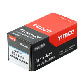FirmaHold 16g x 50 Angle Brad Nails Stainless Steel NO GASS ABSS1650 (Paslode compatible) 2000 nails per box