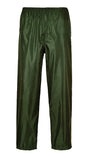 Small Olive Green Portwest Classic Rain Trousers