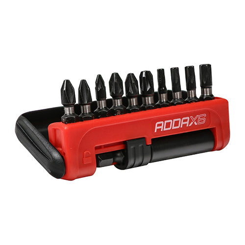 11 Piece Addax X6 Impact Screwdriver Bit Set 228447