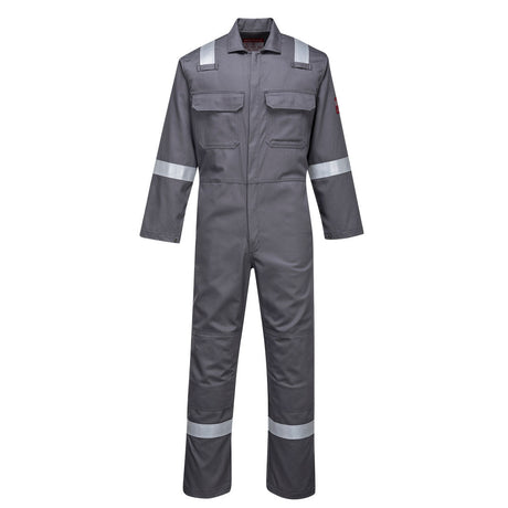 Medium Grey Portwest Bizweld Iona Flame Resistant Coverall BIZ5GRRM