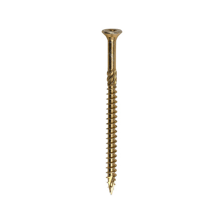 8.0 x 120 Timco Countersunk TX40 Clamp Fix C2 Woodscrews Yellow 80120C2C