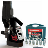 Rotabroach Commando 40/50 1100W Magnetic Drilling Machine 240V (Panther Alternative) with chuck, adaptor & free 6 piece HSS cutter set worth £60