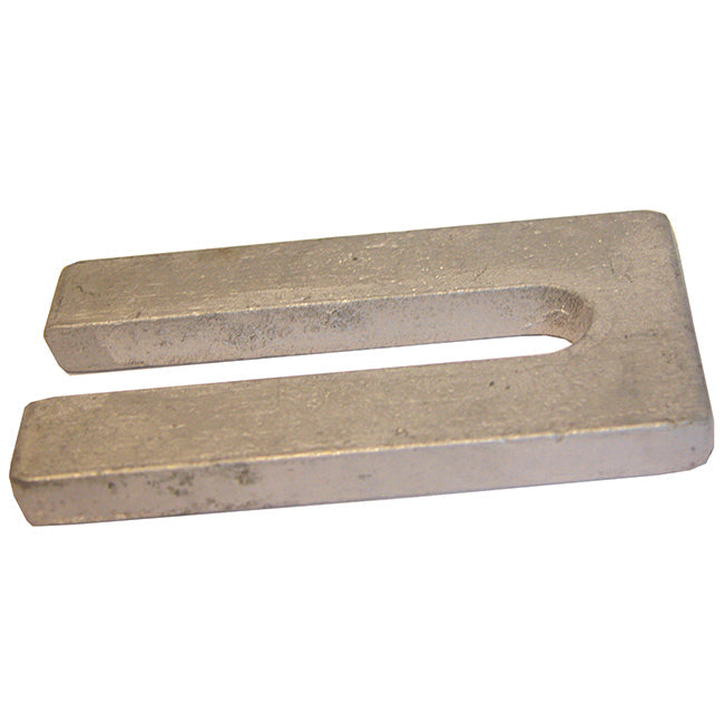 No.2 50mm x 100mm x 10mm with a 14mm slot (Suits bolts up to M12) Steel Metal Horseshoe Trouser Shim galvanised