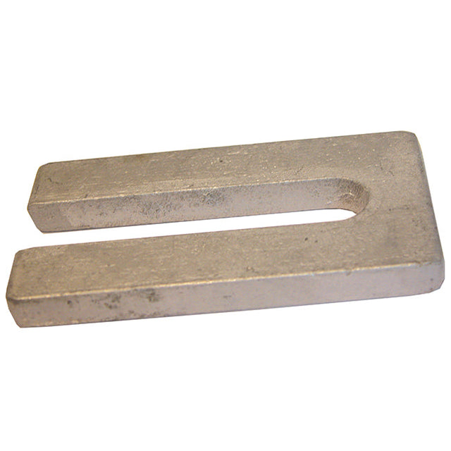 No.2 50mm x 100mm x 10mm with a 14mm slot (Suits bolts up to M12) Steel Metal Horseshoe Trouser Shim galvanised