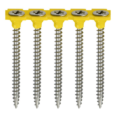 TIMco 4.0 x 50 Classic Wood Collated Screws Stainless Steel, Phillips Drive, Pack of 1000, 4050CLASSCOL