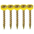 4.2 x 40mm Timco Solo Woodscrew Phillips drive Collated, Zinc Yellow Plated PH2 Pack of 1000 40SCOLY