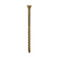 Lost-Tite 3.5 x 45mm Countersunk Torx T10 Woodscrew, Net Coat Yellow. TFLT3545