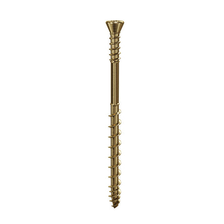 Lost-Tite 3.5 x 45mm Countersunk Torx T10 Woodscrew, Net Coat Yellow. TFLT3545