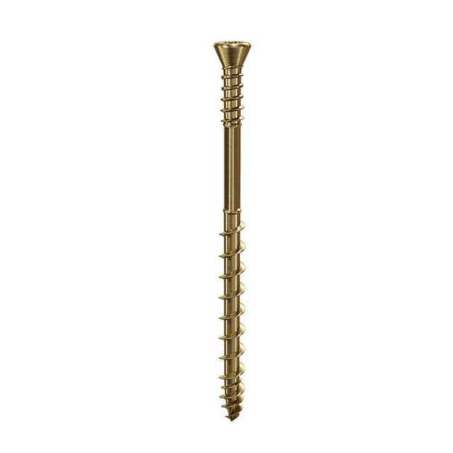Lost-Tite 3.5 x 45mm Countersunk Torx T10 Woodscrew, Net Coat Yellow. TFLT3545