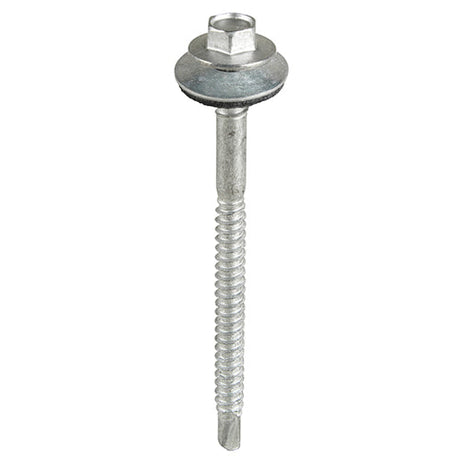5.5/6.3x115mm Composite Light Section Steel (5mm) Screw with 16mm fixed washer, Bright Zinc Plated
