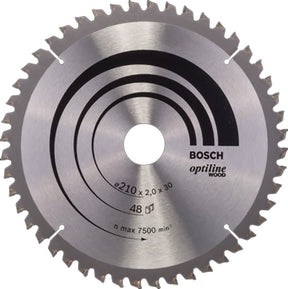 Bosch 210 x 30 x 48 Teeth Optiline Wood Circular Saw Blade P/No. 2 608 640 430