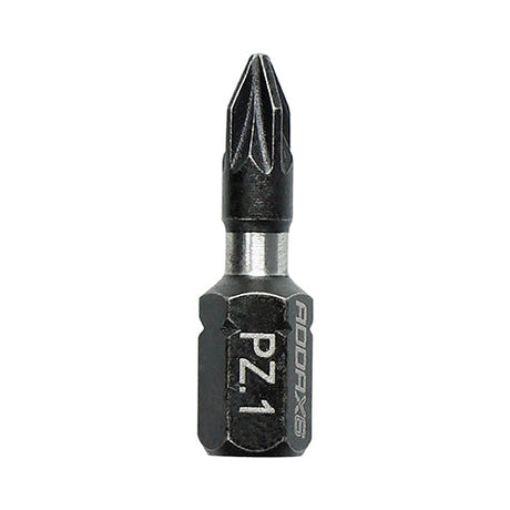 PZ1 x 25mm Addax X6 Impact Screwdriver Bit (Pack of 10) 1PZ25X6