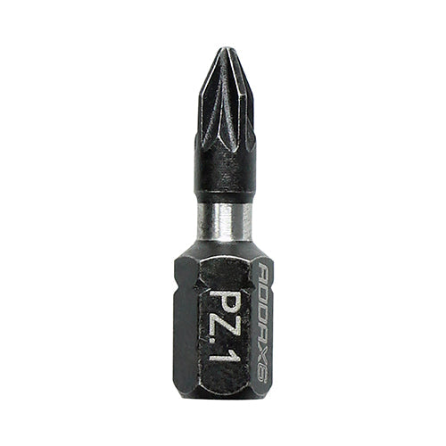 PZ1 x 25mm Addax X6 Impact Screwdriver Bit (Pack of 10) 1PZ25X6