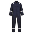 XXL Navy Portwest Bizweld Iona Flame Resistant Coverall BIZ5NARXXL