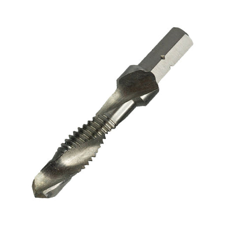 M3 x 52mm 1/4" Hex Shank Spirol Point HSS-G Combination Drill & Tap Bit