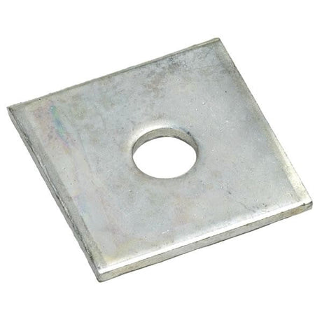 M16 x 40 x 3mm Mild Steel Square Plate Washer Bright Zinc Plated, DIN 436