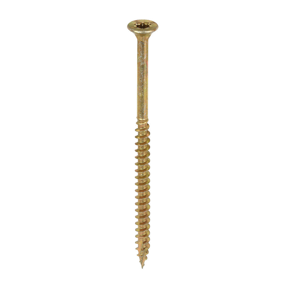 4.5 x 80 Timco Countersunk TX25 Clamp Fix C2 Woodscrews Yellow 45080C2C