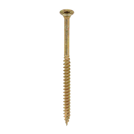 4.5 x 80 Timco Countersunk TX25 Clamp Fix C2 Woodscrews Yellow 45080C2C