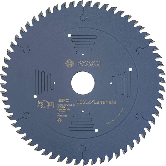 Bosch 216 X 30 X 60t Circular Saw Blade, Best 4 Laminate 2608642133