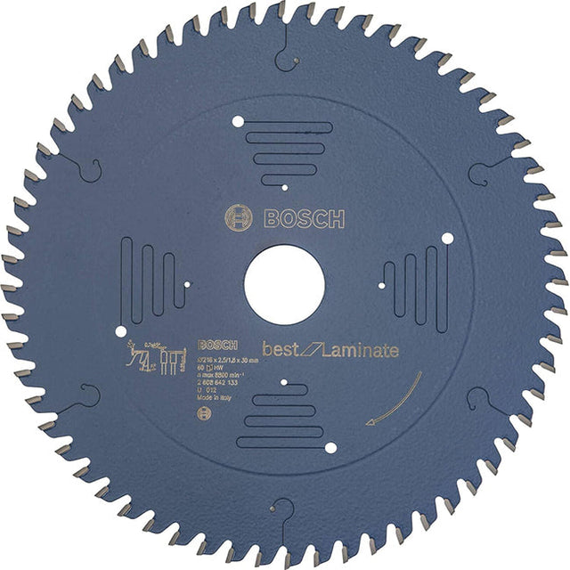 Bosch 216 X 30 X 60t Circular Saw Blade, Best 4 Laminate 2608642133