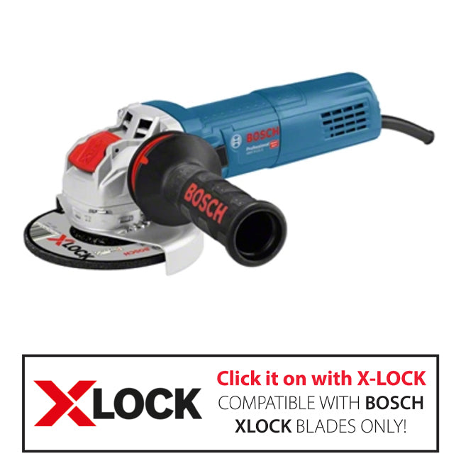 Bosch GWX 9-115 115mm (4" 1/2) Mini Grinder with X-LOCK 240V