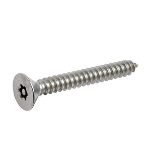 No.10 x 2"1/2 (4.8 x 63mm) Countersunk Self Tapping Screw Resistorx Stainless Steel (A2 304) TX-25H