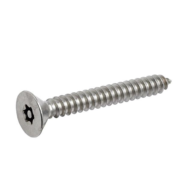 No.10 x 2"1/2 (4.8 x 63mm) Countersunk Self Tapping Screw Resistorx Stainless Steel (A2 304) TX-25H