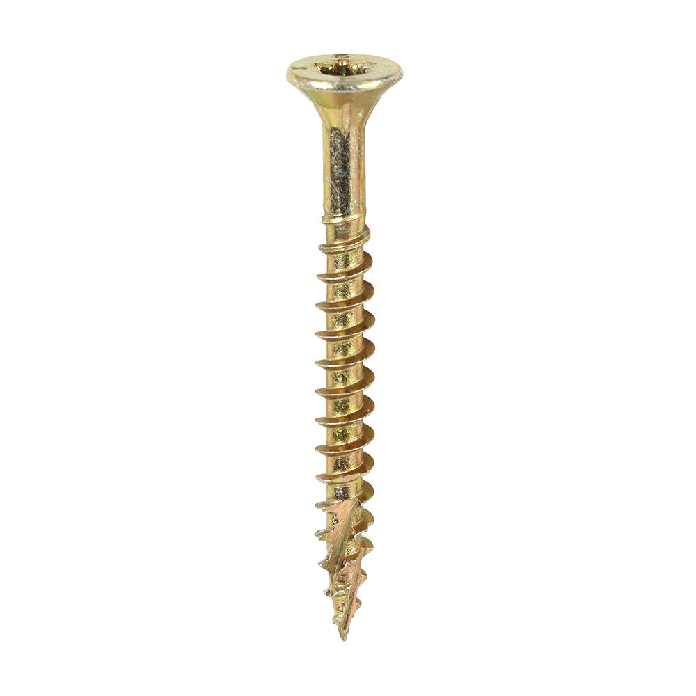 4.0 x 40 Timco Countersunk TX20 Clamp Fix C2 Woodscrews Yellow (Tub of 1200) 40040C2CTUB