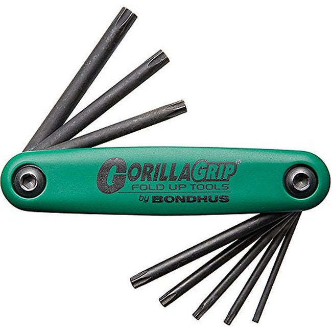 Bondhus GorillaGrip Torx Fold Up Hex Key Set (TX9 - TX40) 12634