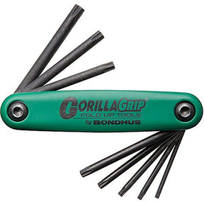 Bondhus GorillaGrip Torx Fold Up Hex Key Set (TX9 - TX40) 12634