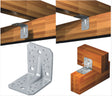 50mm x 50mm x 40mm x 2.5mm Heavy Duty Angle Bracket Stainless Steel A2