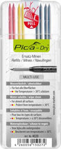 Pica 4020 Refill Leads Graphite, Red & Yellow Set of 8