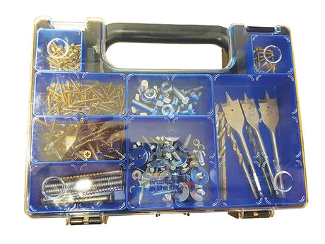 ABS Plastic Sorta Case 345 x 250 x 50mm Black / Blue