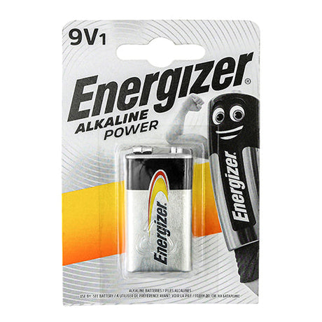 9V Energizer Power Alkaline Battery (Pack of 1) ENR297409