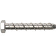 M16 x 100 Serbolt Hexagon Head Concrete Screw Bolt, Bright Zinc Plated