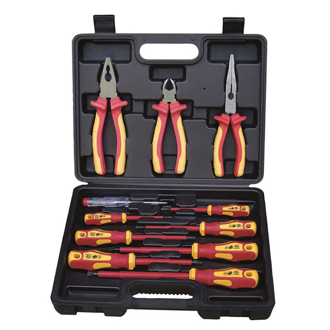 Hilka 11 Piece VDE Plier & Srewdriver Set In Case