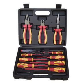 Hilka 11 Piece VDE Plier & Srewdriver Set In Case