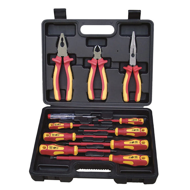Hilka 11 Piece VDE Plier & Srewdriver Set In Case
