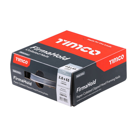 FirmaHold 2.8 x 63 Ring / Bright *NO GAS* CBRT63 (Paslode compatible) 3300 nails per box