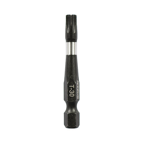 T30 x 50mm Addax X6 Impact Screwdriver Bit (Pack of 5)