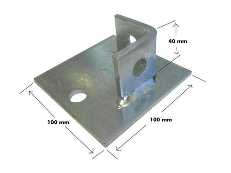 SB704 / P2072-S1 Single Channel Base Plate, Unistrut compatible, stainless steel A4 (316)