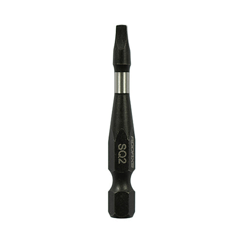 SQ2 x 50mm Addax X6 Impact Screwdriver Bit (Pack of 5) 2SQ50X6