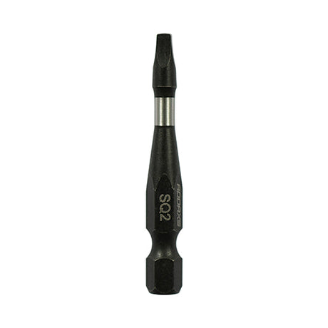 SQ2 x 50mm Addax X6 Impact Screwdriver Bit (Pack of 5) 2SQ50X6