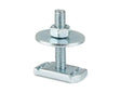 M12 x 50mm Assembled Channel Stud, Nut & Washer Steel Zinc Plated