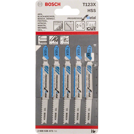 Bosch T123X 100mm Progressor for metal (pack of 5) P/No 2 608 638 473