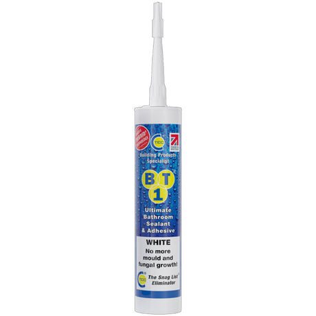 BT1 Ultimate Bathroom Sealant / Adhesive White 290ml