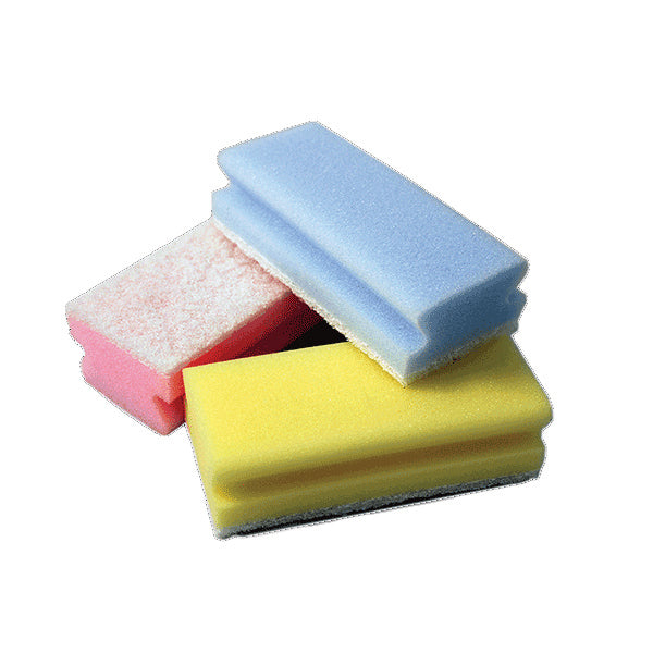 Sponge Scourers With Hand Grip (Pack of 10)