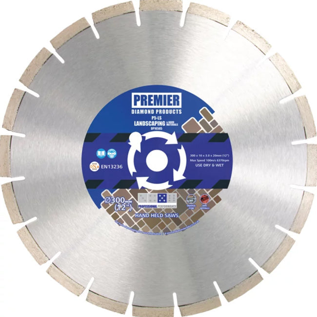 350 x 20mm 5 Star Landscape / Hard Materials Diamond Blade DP16506 P5/LS