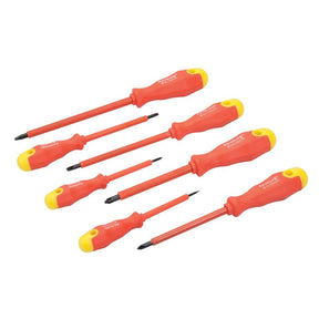Silverline 7 Piece Insulated Soft-Grip Electrical Screwdriver Set 993043